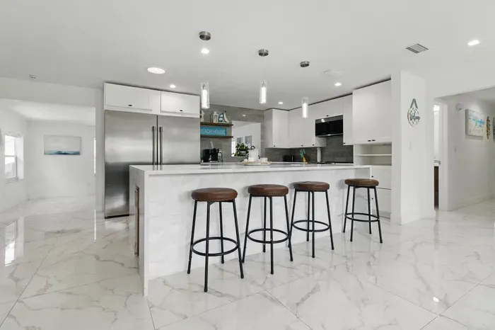 The open layout creates a comfortable, social space that brings everyone together.