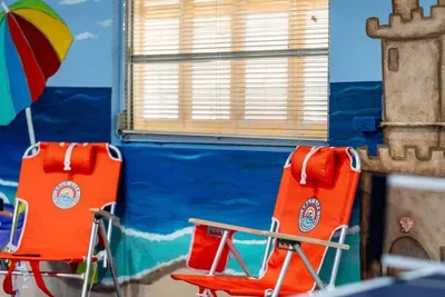 Relax between games and enjoy the fun coastal atmosphere — the perfect spot to unwind, hang out with family and friends, and make unforgettable vacation memories!