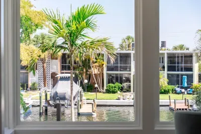 Wake up to beautiful waterfront views. Enjoy peaceful canal scenery, tropical surroundings, and the perfect relaxing backdrop for your morning coffee or evening unwind during your island getaway!