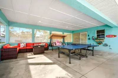 Decorated with fun coastal accents and plenty of room to gather, it's the perfect hangout spot for guests of all ages.
