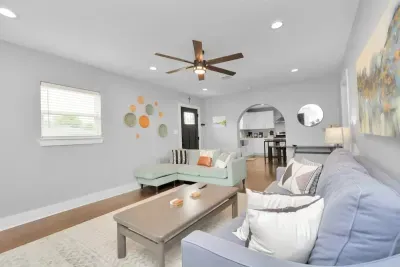 Living area to wind down and have family time after a long day.