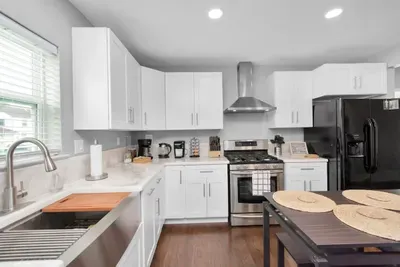Open kitchen, stocked with plenty of essentials.