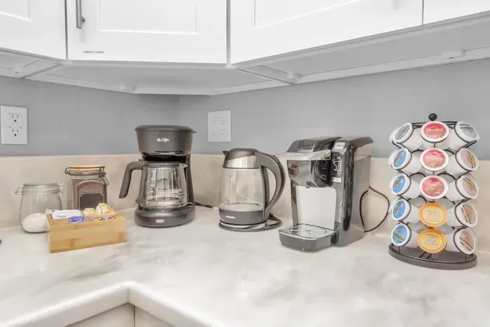 A small coffee station to kick start your morning.