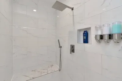 A full-size shower in bathroom #2.