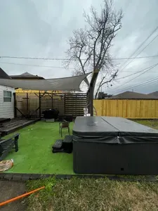 The fenced yard offers privacy and seclusion, making it a perfect retreat for relaxation. Don't miss this unique experience.