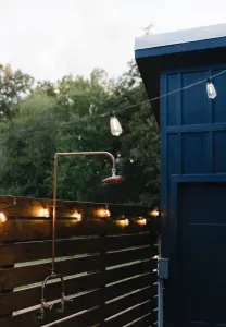 Be refreshed in the outdoor shower, available during months when temperatures stay above freezing. 