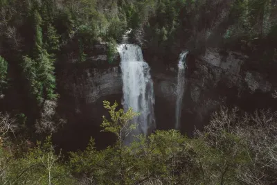 Waterfall at nearby Fall Creek Falls State Park. You can also enjoy kayaking, fishing, golf, hiking, scenic views, and more at the park! 