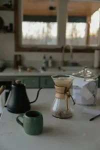 Slow mornings start here. ☕ Choose your favorite brew with our pour-over, French press, or single-serve options — everything you need for a peaceful cup in the quiet of the cove.