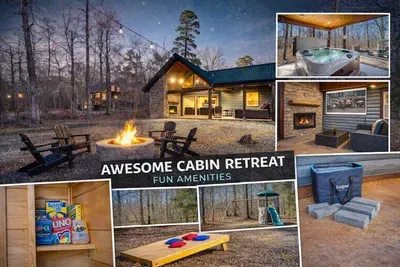 Awesome Cabin Retreat with fun outdoor Amenities!