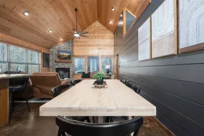 Dining Area: Gather around the spacious table for unforgettable meals and lively conversations!