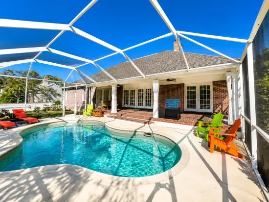 Step out to your private screened lanai, where the pool and patio furniture wait for lazy poolside afternoons.