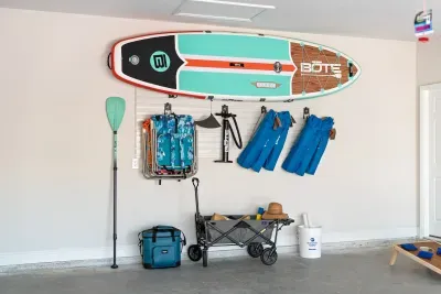 Paddleboard, beach wagon, beach chairs, cooler for the beach.