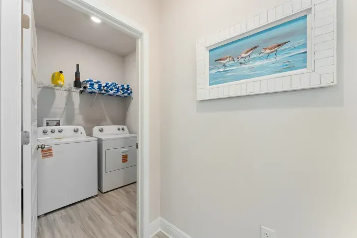 Need to wash while you are here?  Full washer and dryer available.