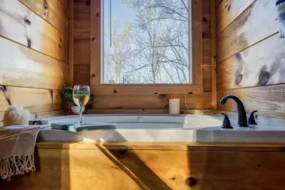 A calming bath space designed for slow, peaceful moments.