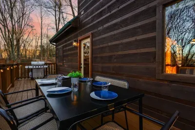 Hang outdoors for a meal in a warm summer evening!