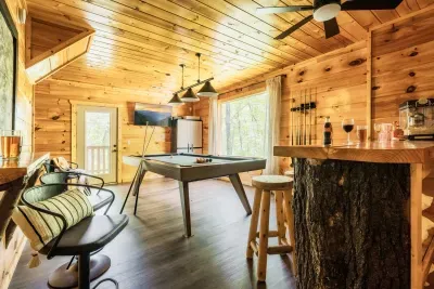 The ultimate setup for entertainment and downtime.