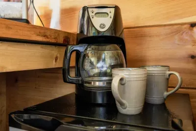 Start your mornings right with fresh coffee made in the comfort of your stay.