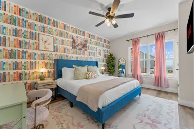 Step into our enchanting Beauty and the Beast-themed bedroom, where fairy tale magic meets modern comfort. 🌹