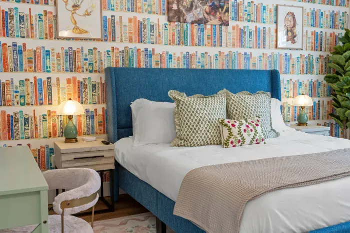 Live your own fairy tale in our Beauty and the Beast-inspired bedroom. 🌹✨