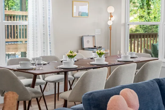 A spacious dining area designed to bring everyone together.