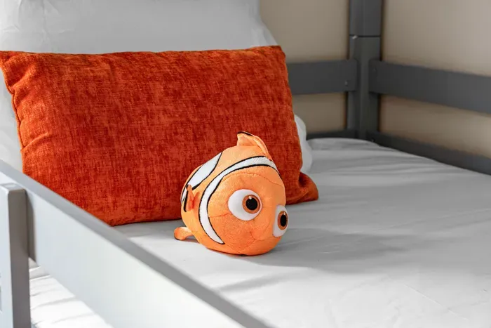 Say hello to Nemo, your cuddly vacation companion! 🐠