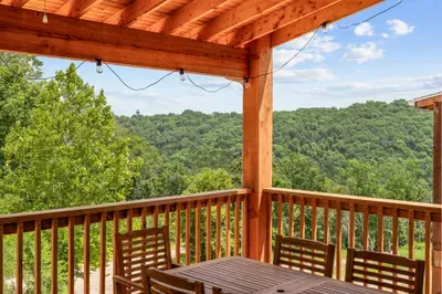Wake up, unwind, and soak in the peaceful scenery from your private upper deck retreat. 🌿