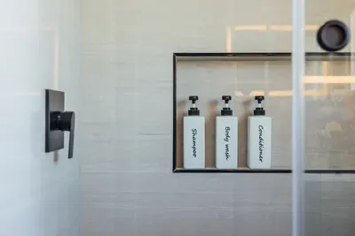 Bathroom essentials are ready for you.