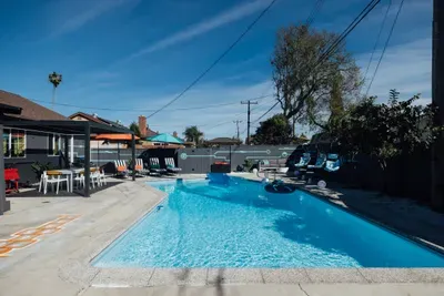 Private pool ideal for swimming, lounging, and enjoying a calm and refreshing outdoor experience.