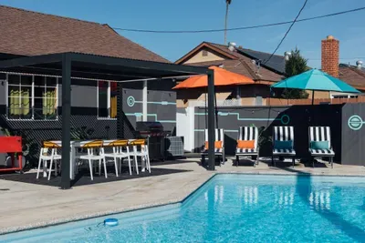 Beautiful private pool ideal for relaxing, swimming, and unwinding under the sun or stars.