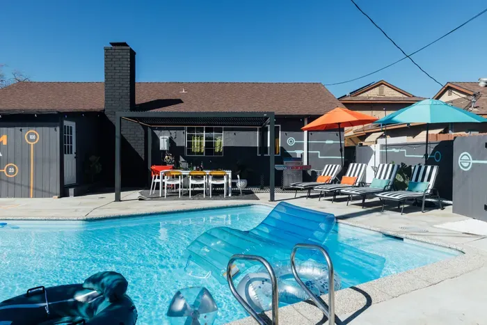 Relax and unwind in this refreshing pool area, ideal for cooling off and enjoying the outdoor atmosphere.