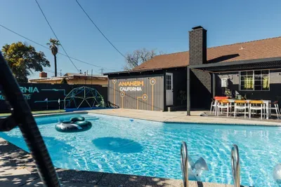 Resort-style pool perfect for relaxing and cooling off, with a clean, inviting design ideal for both daytime lounging and evening swims.
