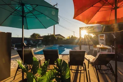 Stretch out and relax in the large backyard, designed for both peaceful mornings and fun-filled afternoons.