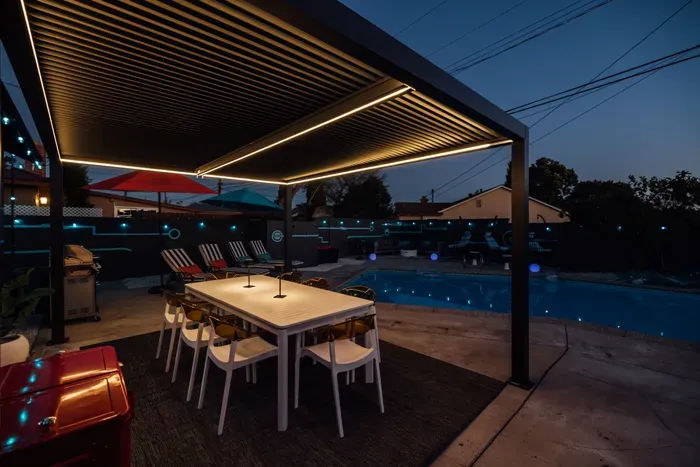 Spacious backyard with a relaxing open-air setting, perfect for lounging, gathering, or enjoying the outdoors in a peaceful atmosphere.