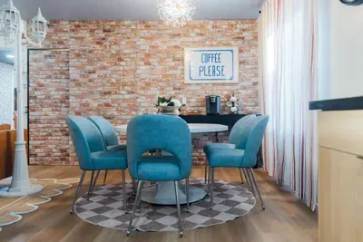 Bright dining room designed for shared meals, gatherings, and memorable moments.