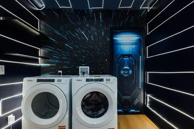 Dedicated laundry room equipped for guest convenience, making it easy to wash and care for clothes during your stay.