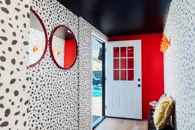 Functional mud room for easy storage of shoes, bags, and outdoor gear, helping keep the home clean and organized.