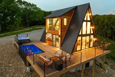 Welcome to Skyline A-Frame. Your ultimate romantic lake escape. 🌊