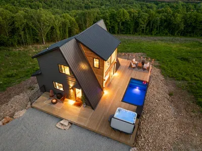 Skyline A-Frame—your home away from home in a peaceful natural setting.