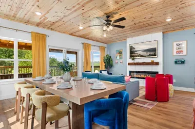 Room for the whole crew to eat, play, and connect! 🍽️🎲