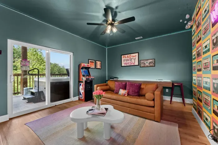 Play all day and crash all night—comfortably sleeps extra guests right in the game room! 🛋️🎮