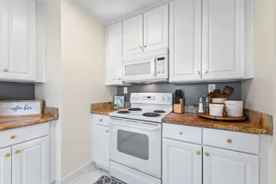 Fully equipped kitchen designed for convenient home cooking during your stay.