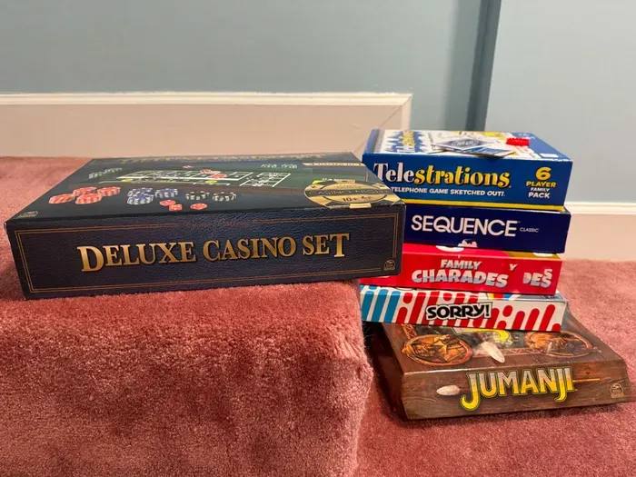 Beyond the sun and sand, Seabreeze Villa is fully stocked for cozy family game nights.