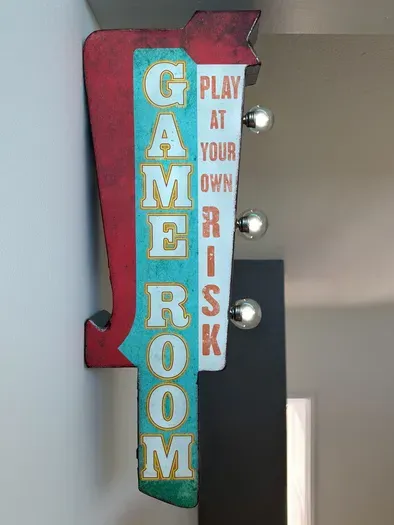Head upstairs to the loft and enjoy two sit-down arcade games, creating a dedicated space for entertainment and friendly competition.