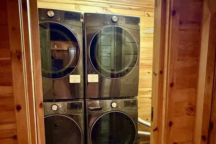 Double LG washer and dryer to use during your stay