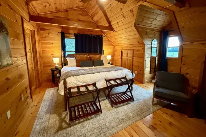 Enjoy a restful night's sleep in the second-floor king bedroom.