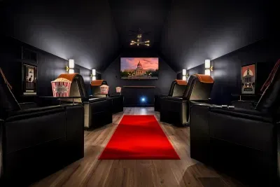 Bring the popcorn and settle into the private theater for the ultimate movie night experience.