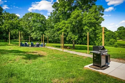 New grill for outdoor meals on the deck and by the fire pit.