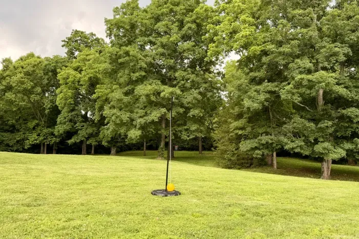 Enjoy classic backyard fun with a game of tetherball.
