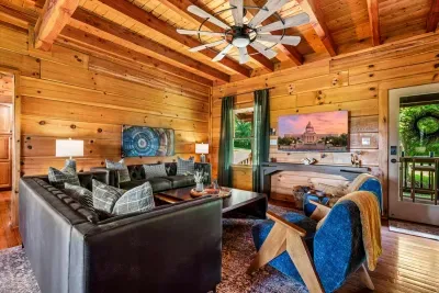 Gather in the living room for TV, conversation, and relaxing together.