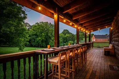 End the day with al fresco dining and peaceful Kentucky evenings on the back deck.